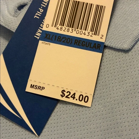 Nautica Big Boys  Light Blue Polo Shirt XL/ 18-20 - Picture 6 of 6